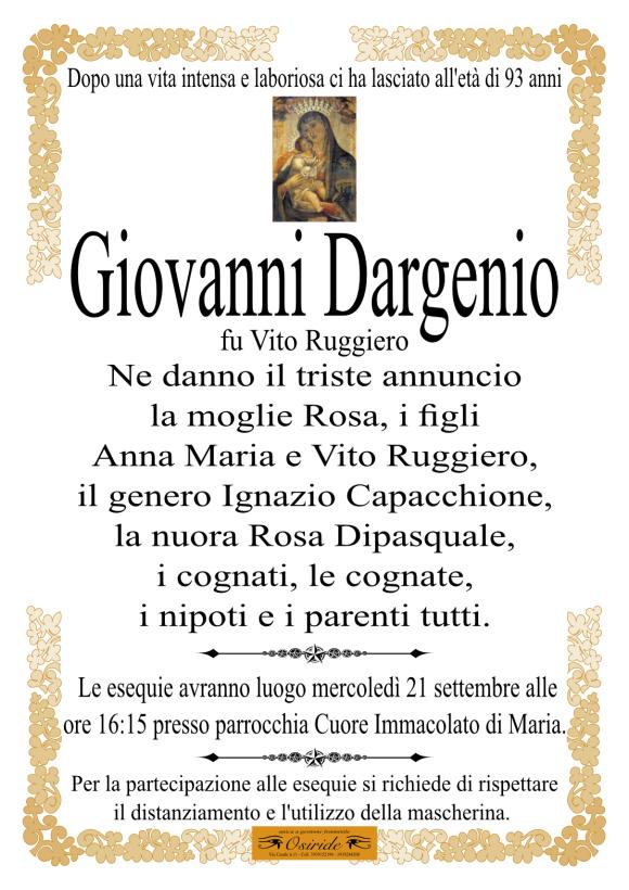 Annuncio Giovanni Dargenio